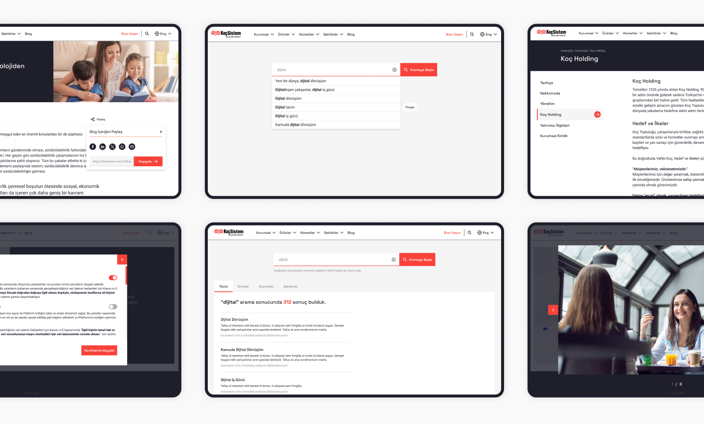 KoçSistem Web Development Design