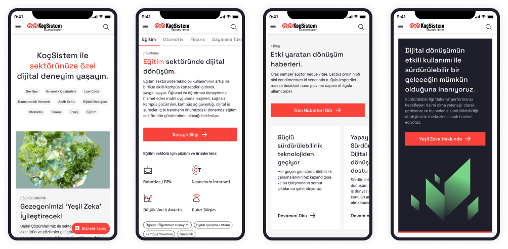 KoçSistem Web Development Solutions